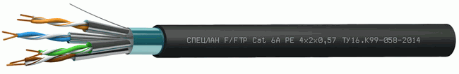 СПЕЦЛАН F/FTP Cat 6A PE